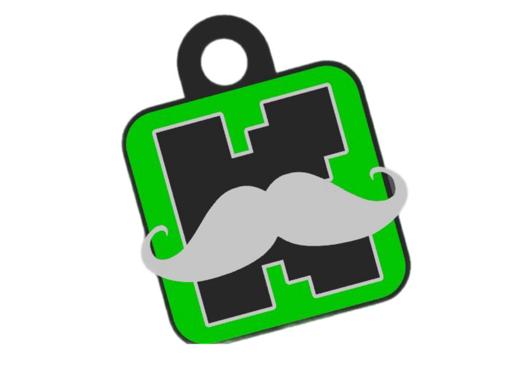 SantaMaria's Mustache Inspired 3D Smart NFC Kick Keychain! LIMITED EDITION!